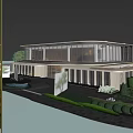 Sales Department Architecture Exhibition Architecture Culture Center Architecture Club Architecture 3d model