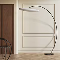 French Middle Style Floor Lamp 3d model