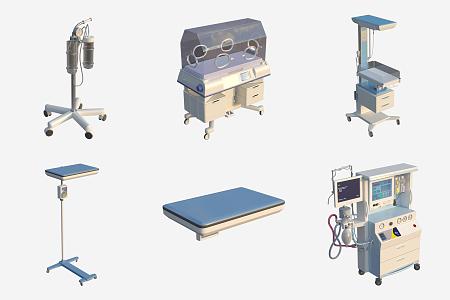 Hospital Medical Apparatus Equipment Machine 3d model