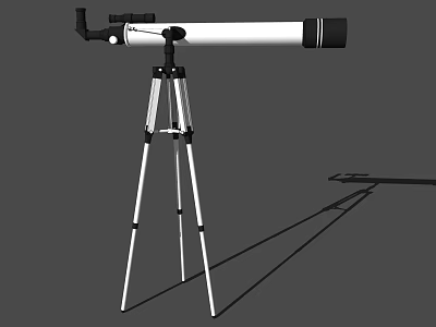 Professional Commercial Telescope Equipment with Stable Tripod Stand and Durable Structure 3d model