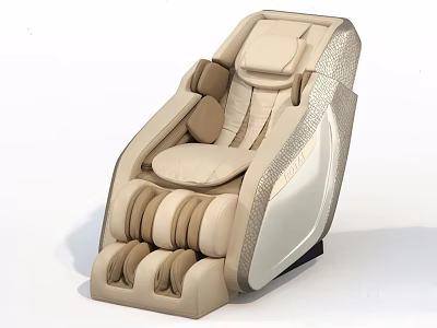 Luxury Modern Massage Chair with Ergonomic Design Full Body Massage and Leg Rollers 3d model