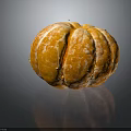Fresh Ripe Peeled Tangerine With White Pith On Black Reflective Surface