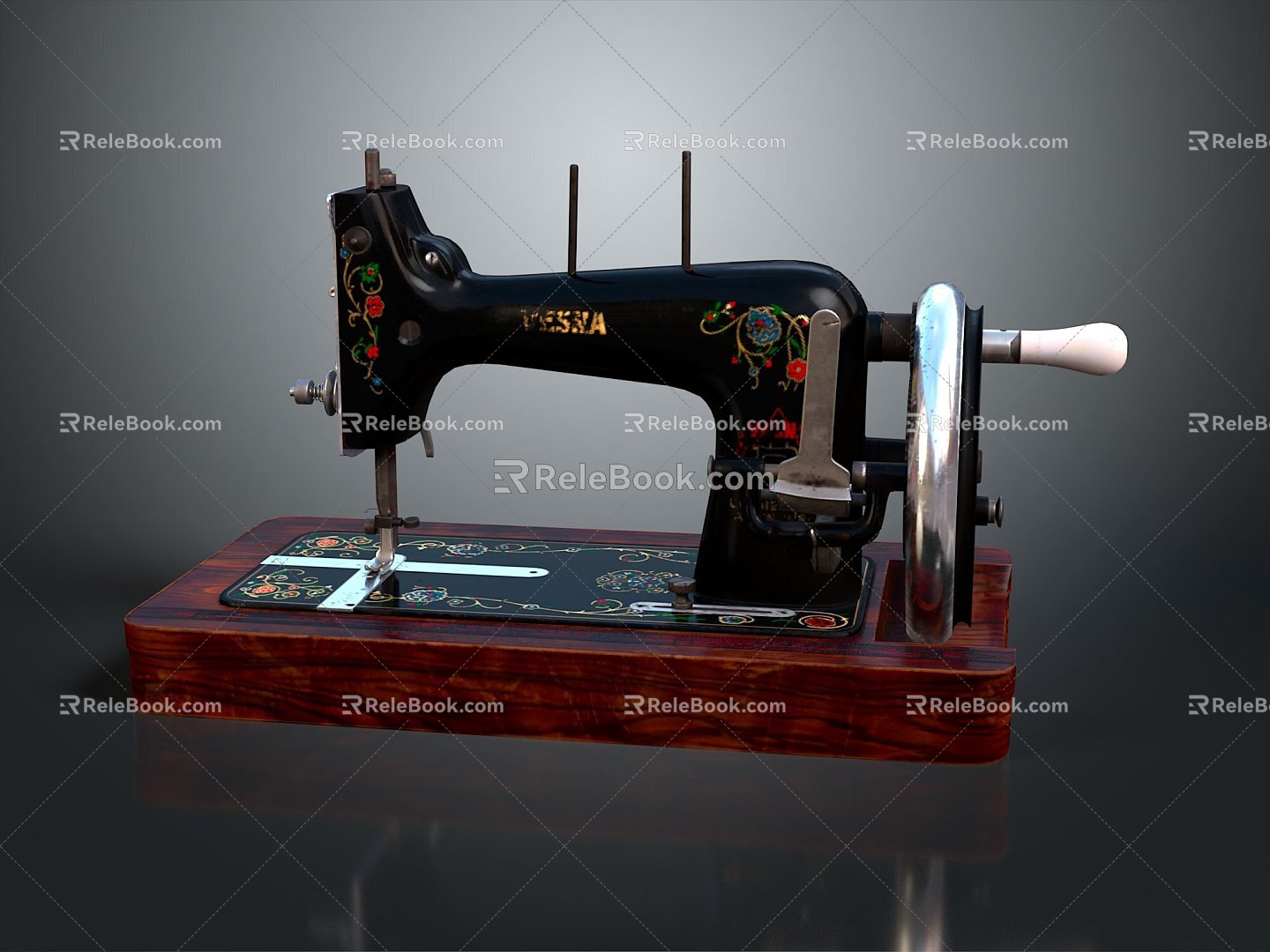 Sewing Machine Old-fashioned Sewing Machine Clothing Machine Realistic model