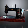 Sewing Machine Old-fashioned Sewing Machine Clothing Machine Realistic 3d model