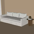 Modern Fabric Sofa Multiplayer Sofa 3d model