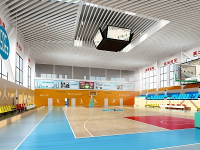 Indoor Basketball Gymnasium Indoor Basketball Gymnasium Basketball Gymnasium Indoor Staff Activity Center Sports Center model