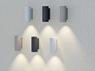 Quiet wind wall lamp 3d model