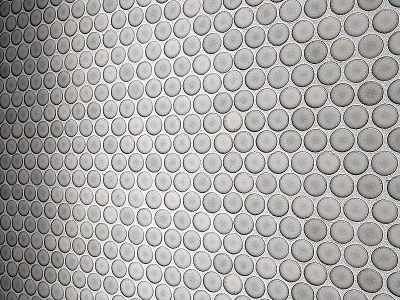 Decorative Circular Components Arranged in Uniform Pattern on Wall Surface 3d model