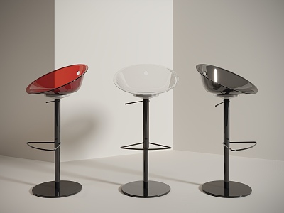 Modern acrylic bar stool model