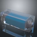 Transparent Plastic Container With Blue Sponge Filter For Daily Household Use