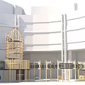 Observation Deck Sightseeing Tower Wooden House Customized Paradise Development Paradise Amusement Park Children's Amusement Park Playground Combination Function Slide Amusement Scoot 3d model