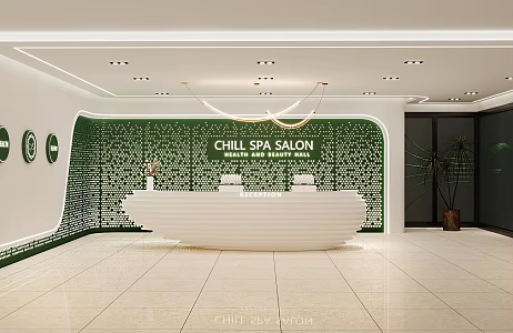 Reception desk Reception area 3d model