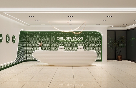 Reception desk Reception area 3d model