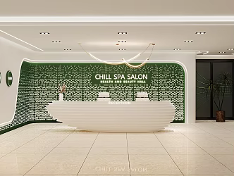 Reception desk Reception area 3d model