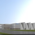 Aerial View Planning Of Modern Building Complex With High Rise Low Rise Structures And Green Lawn