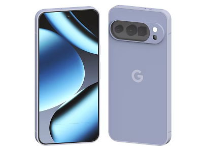 Light Purple G Brand Smartphone With Dual Camera Module And Blue Gradient 3d model