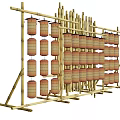 lantern rack scaffold 3d model
