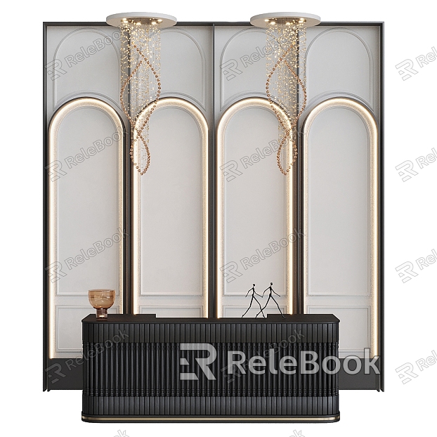 Modern reception desk model