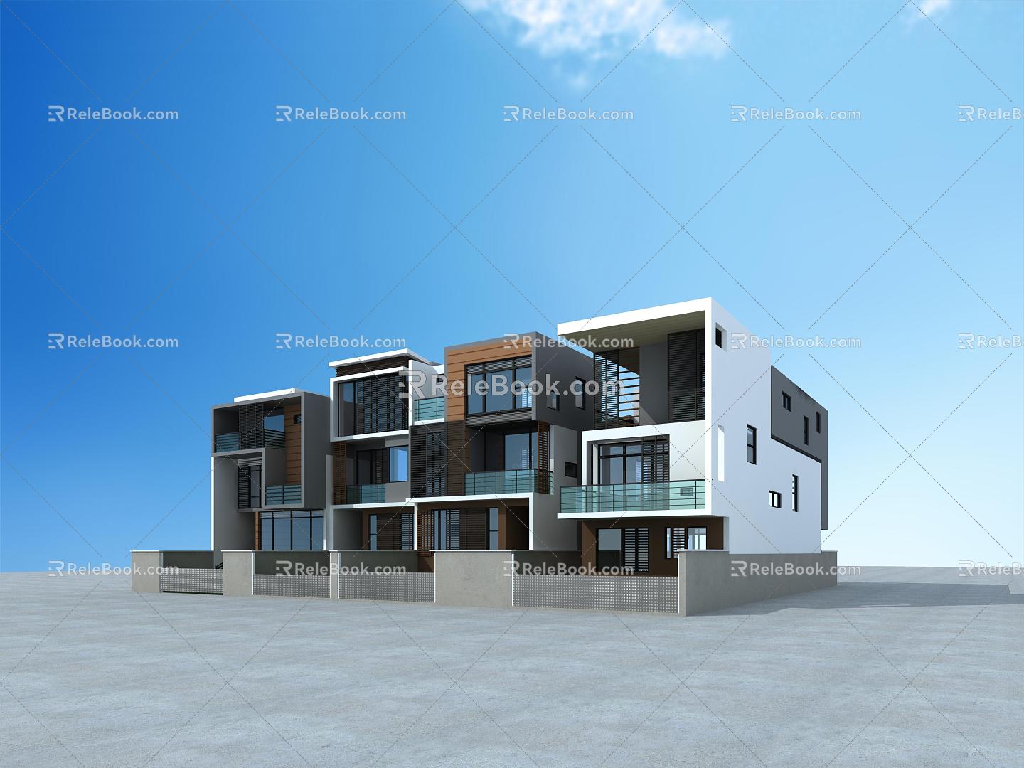 Modern Townhouse 3d model