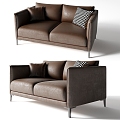 Double sofa 3d model