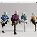 Modern Model Menswear Model 3d model
