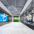 Traffic Network Exhibition Hall 3d model