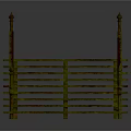 Vintage Wooden Staircase With Decorative Handrails And Yellow Red Paint