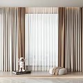 Curtain Window Screen 3d model