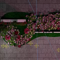 Outdoor Welcome Home Scene With Flower Decorations And Moon Shaped Structure