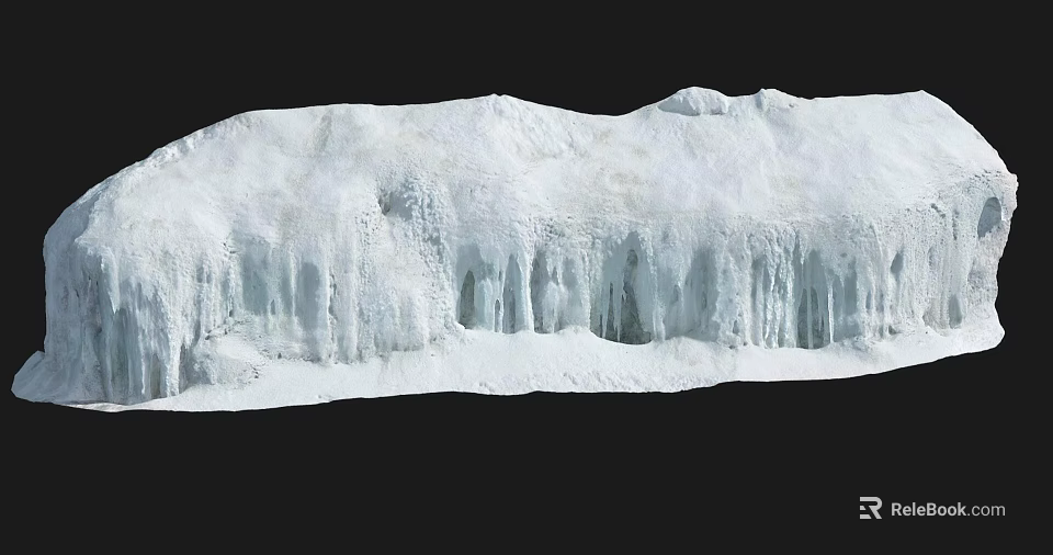 Natural Garden Landscape Design With Rockery Waterfalls And Lush Greenery 3d model 