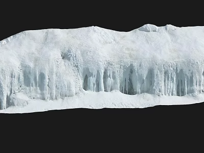 Modern Snowbank Snow Snowbank Snow Glacier 3d model