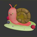 Snail Cartoon Snail Small Snail Reptile Cold Blooded Animal Reptile 3d model