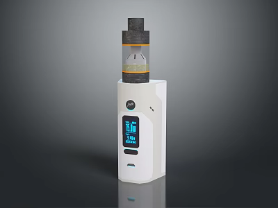 White Digital Household Temperature Monitor With LCD Display And Accurate Reading For Daily Use 3d model