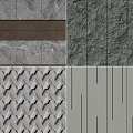 Diverse Background Wall Decor With Marble Wooden Geometric And Line Textures