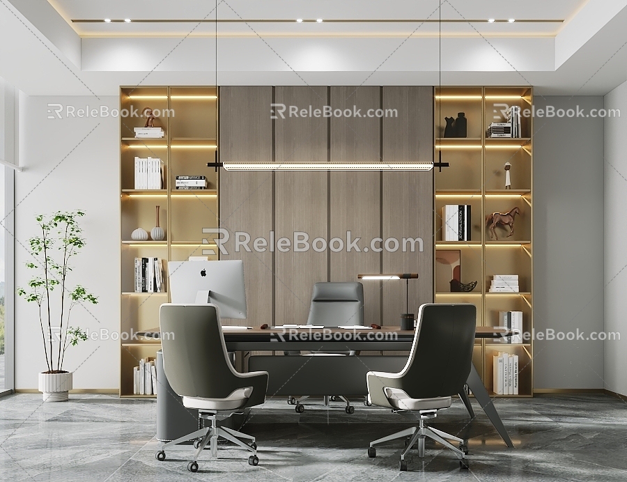 Office Manager Room 3d model