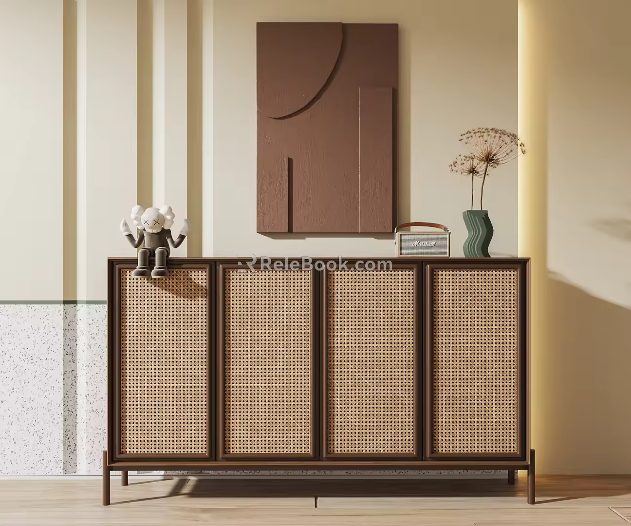 Nordic Side Cabinet 3d model
