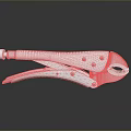 Pipe pliers vise bench vise wrench tool hardware tool processing tool furniture 3d model