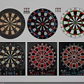 Recreational Dartboards With Various Colorful Designs And Included Darts For Fun Play