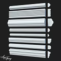 White Decorative Architectural Components With Various Molding Designs For Interior Use