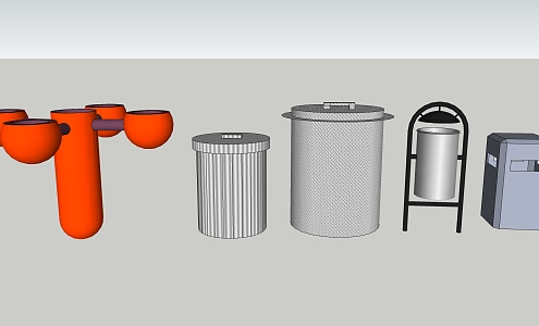 Modern Trash Bin Trash Bin Trash Bin 3d model