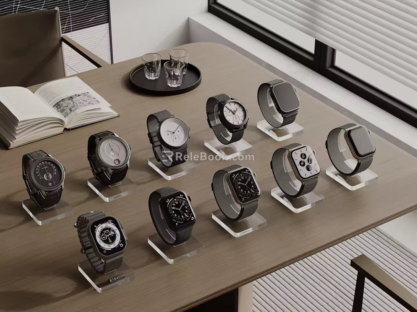 Modern Watch Display Watch Stand Smart Watch 3d model