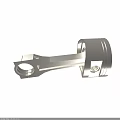 High Strength Aluminum Piston Connecting Rod Precision Engineered Automotive Engine Component
