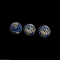 Three Earth Globe Models Decorative Ornament Set For Home Decor 3d model