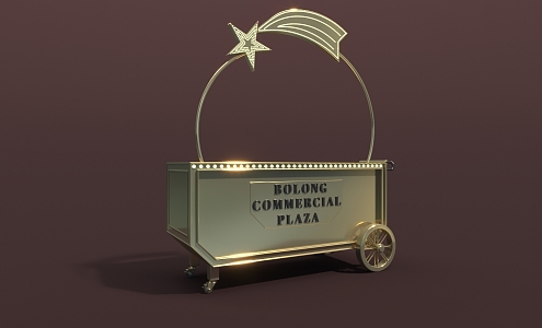 Modern Vans, Booth Cars, Trolleys, Market Bazaars, Merchants 3d model