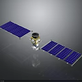Advanced Satellite Spacecraft With Blue Solar Panels And Core Scientific Instruments 3d model