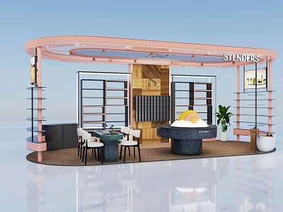 Simple European-style pop-up shop model