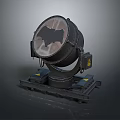 Iconic Batman Symbol Searchlight With Vintage Metal Design And Stable Base Structure