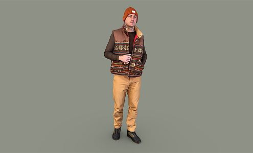 modern man 3d model