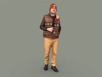modern man 3d model