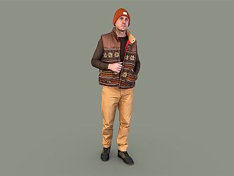 modern man 3d model